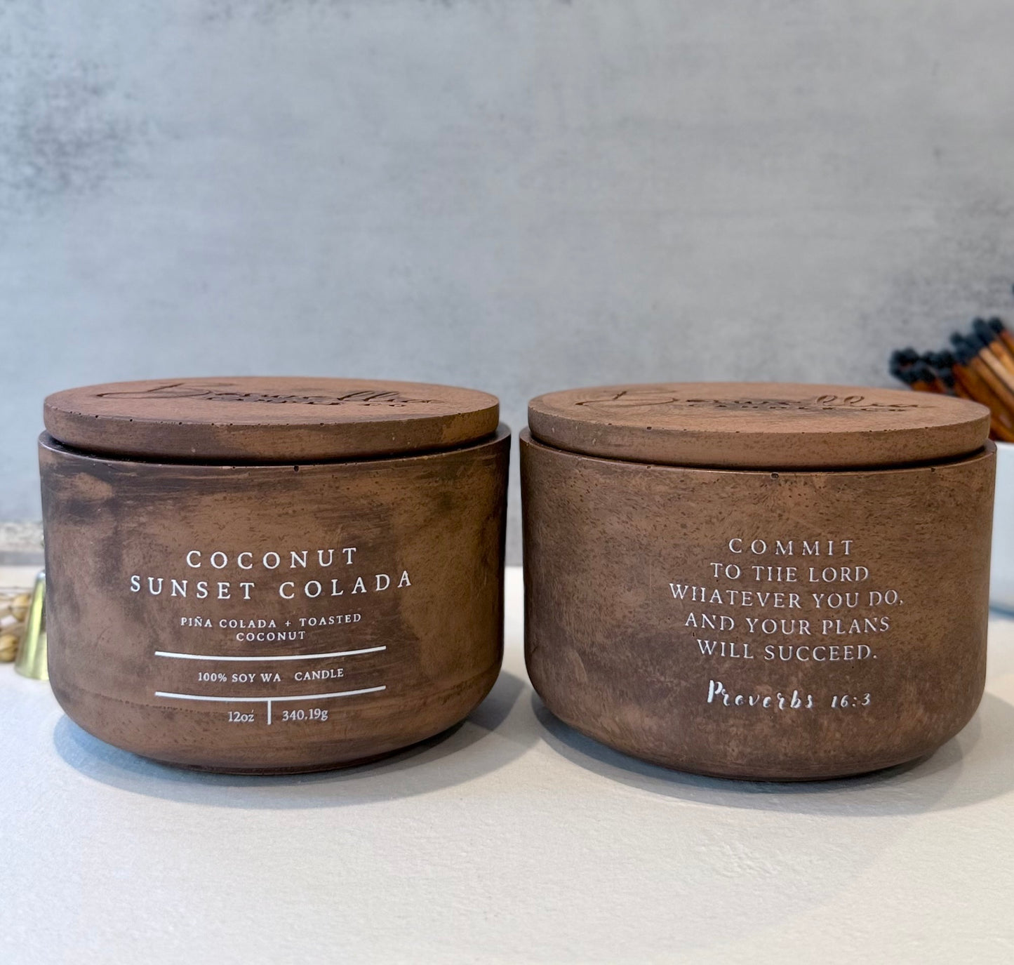 Coconut Sunset Colada - "Proverbs 16:3" (12oz)