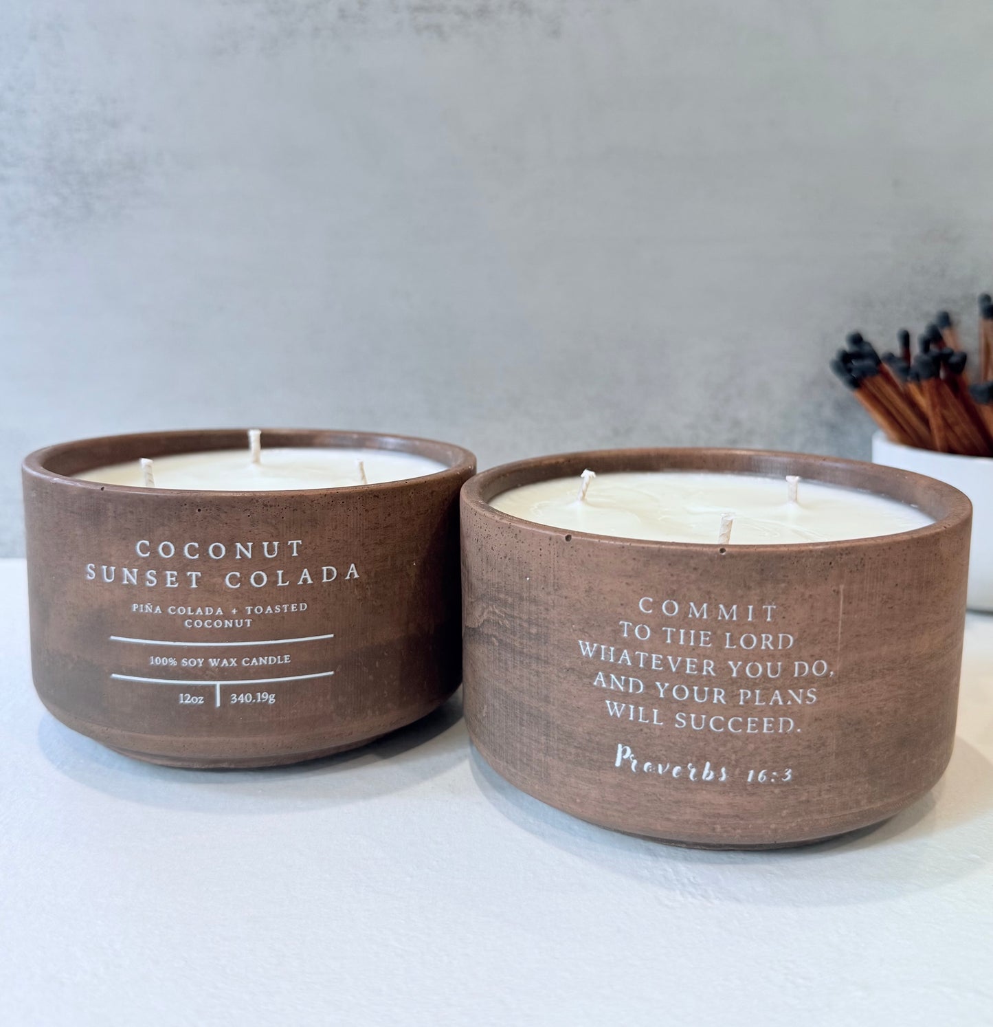 Coconut Sunset Colada - "Proverbs 16:3" (12oz)