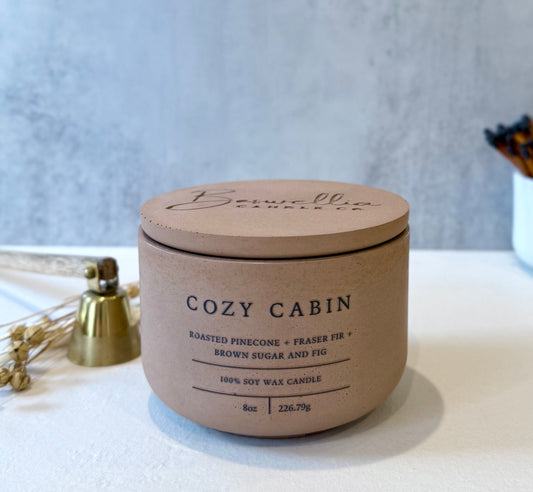 Cozy Cabin - Personalized (8oz)