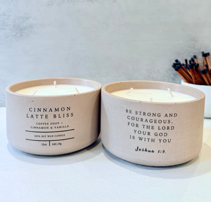Cinnamon Latte Bliss - Joshua 1:9 (12oz)