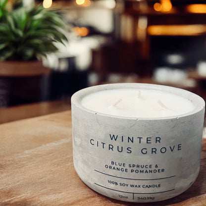 Winter Citrus Grove - Isaiah 43:2 (12oz)
